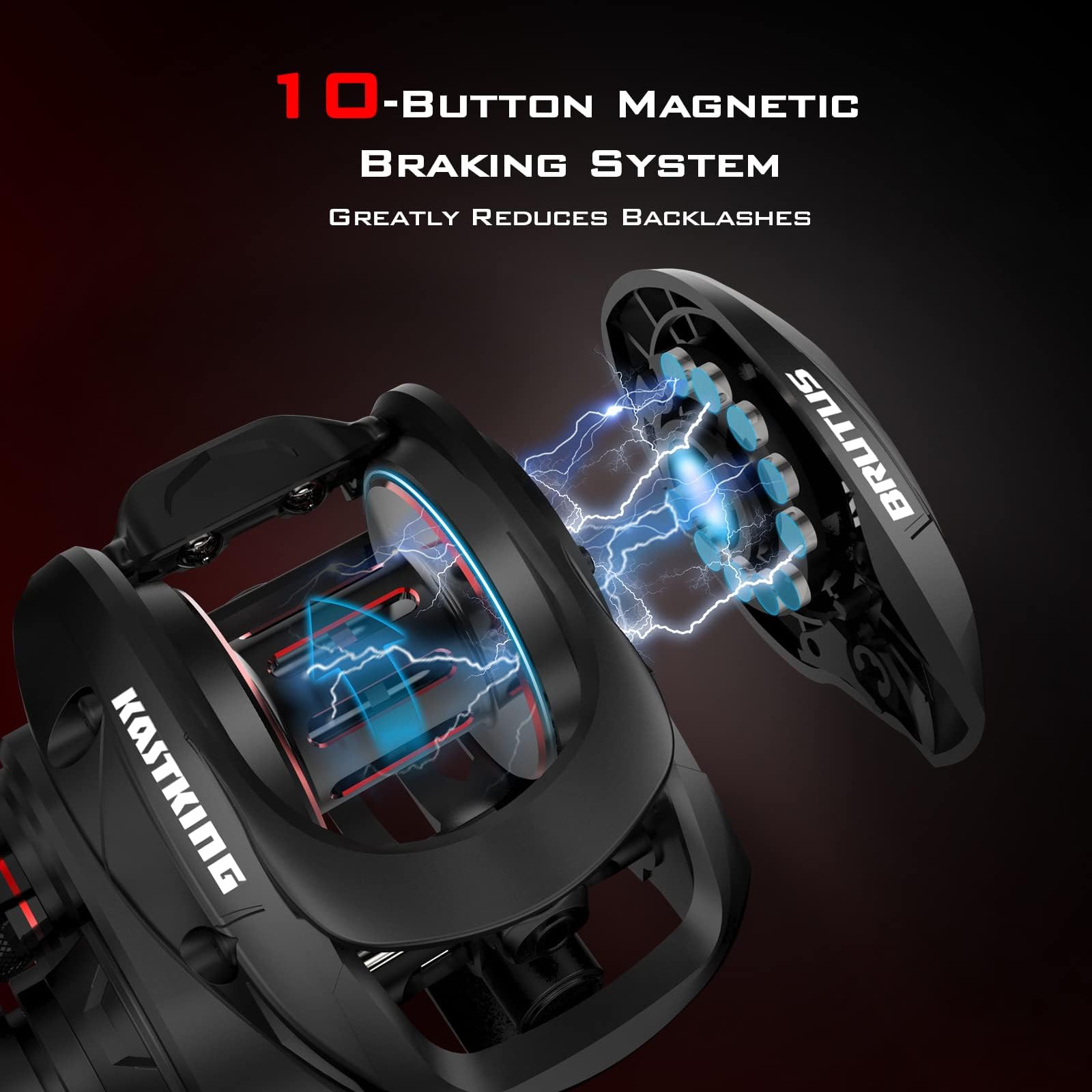 KASTKING ベイトリール　BRUTUS バス釣り　左ハンドル　ハイギア Amazon | KastKing ブルータス ベイトキャスティングフィッシング